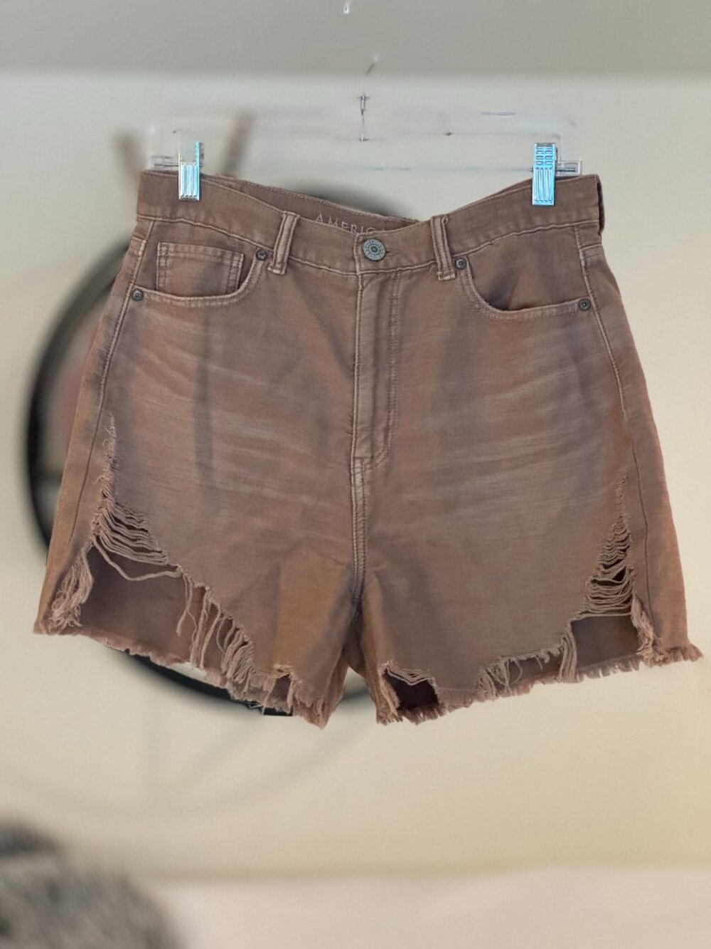 American Eagle Tan Jean Shorts